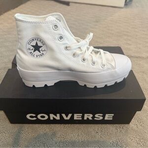 Converse White High-Top Sneakers